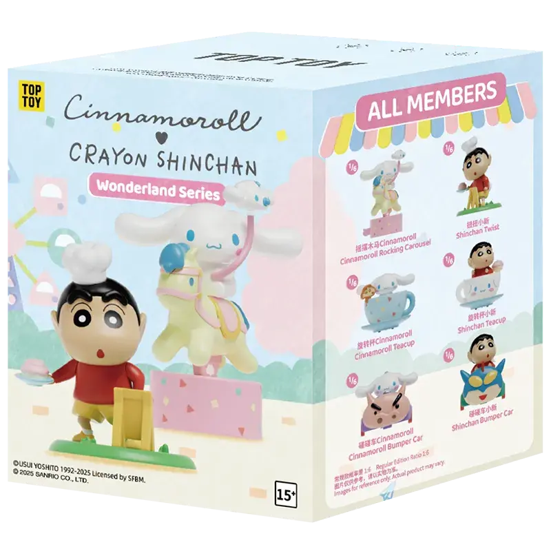 CINNAMOROLL X CRAYON SHINCHAN  Wonderland Series Figures Blind Box - Image 9