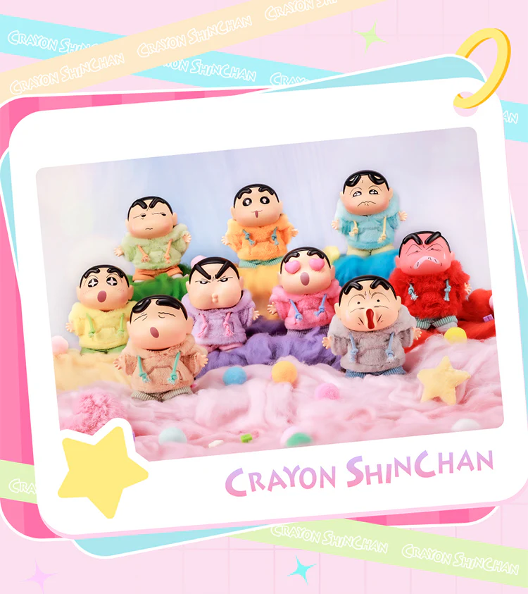 Crayon Shin-Chan Emotional Dapamine Keychain Series Plush Blind Box - Image 5