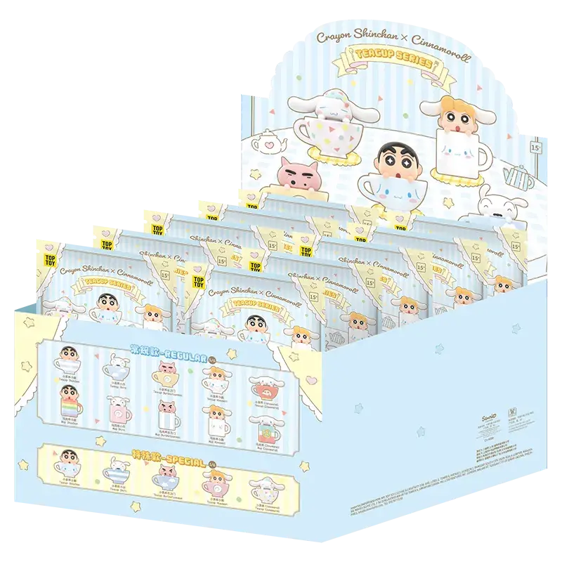 Crayon Shinchan X Cinnamoroll Teacup Series Mini Figures Surprise Bags - Image 10