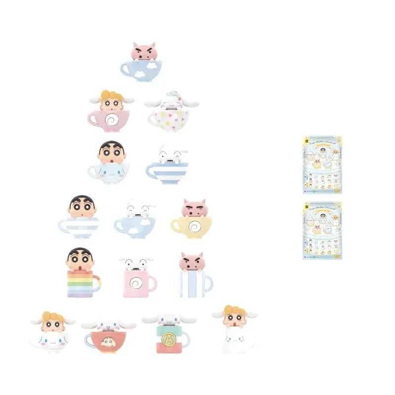Crayon Shinchan X Cinnamoroll Teacup Series Mini Figures Surprise Bags - Image 11