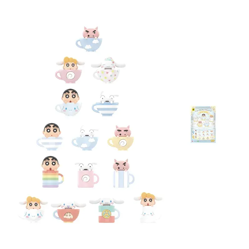 Crayon Shinchan X Cinnamoroll Teacup Series Mini Figures Surprise Bags - Image 7