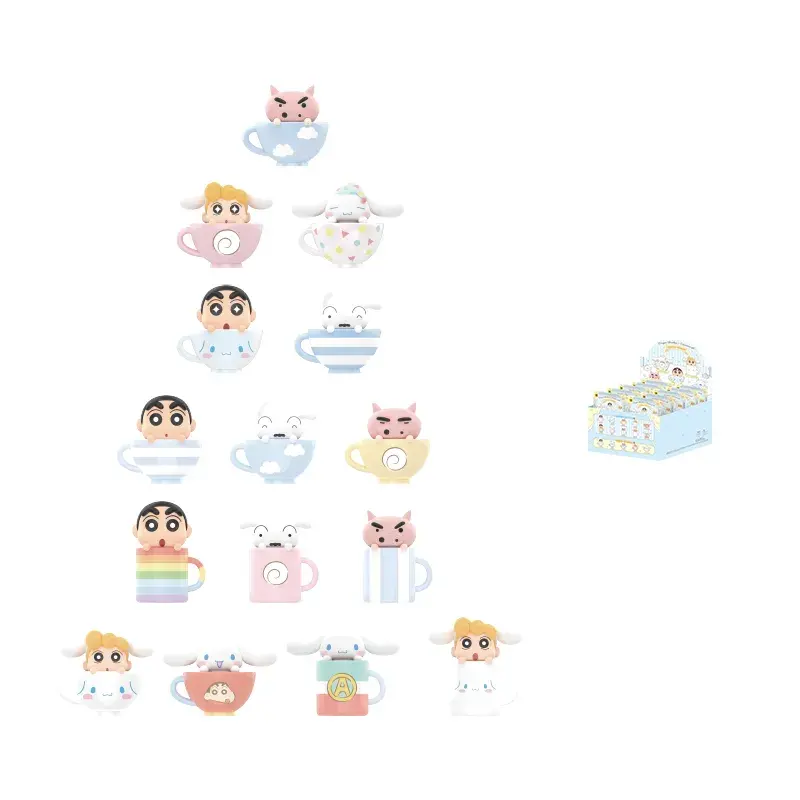 Crayon Shinchan X Cinnamoroll Teacup Series Mini Figures Surprise Bags - Image 8