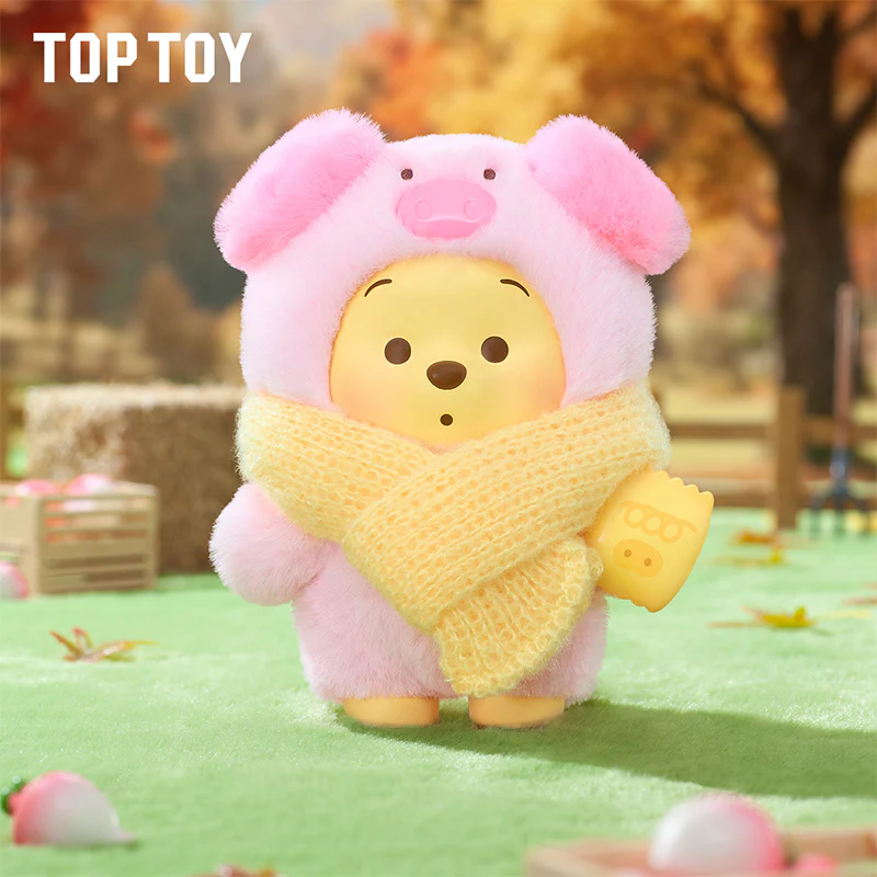 Disney Winnie the Pooh Happy Farm Series Figure Plush Keychain Blind Box - Image 11