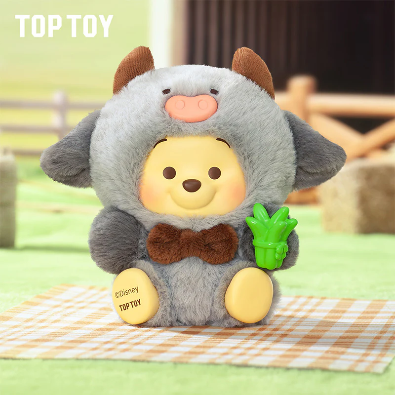 Disney Winnie the Pooh Happy Farm Series Figure Plush Keychain Blind Box - Image 7