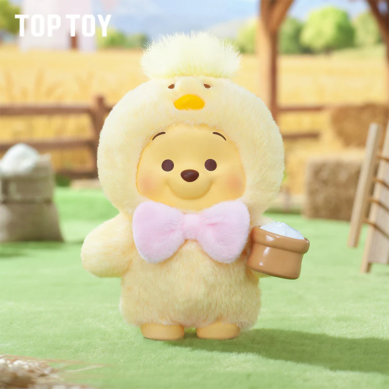 Disney Winnie the Pooh Happy Farm Series Figure Plush Keychain Blind Box - Image 9