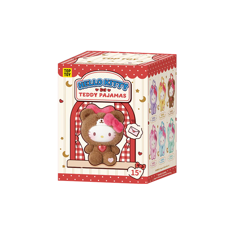 HELLO KITTY Teddy Pajamas Plush Keychain Series Blind Box - Image 11