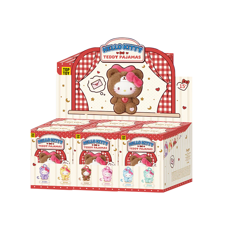 HELLO KITTY Teddy Pajamas Plush Keychain Series Blind Box - Image 12