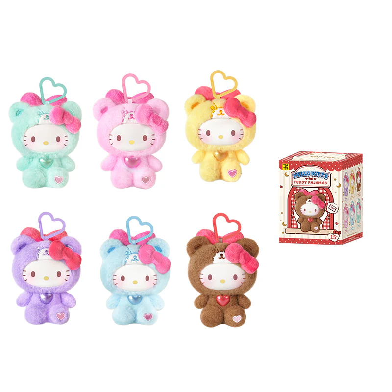 HELLO KITTY Teddy Pajamas Plush Keychain Series Blind Box - Image 9