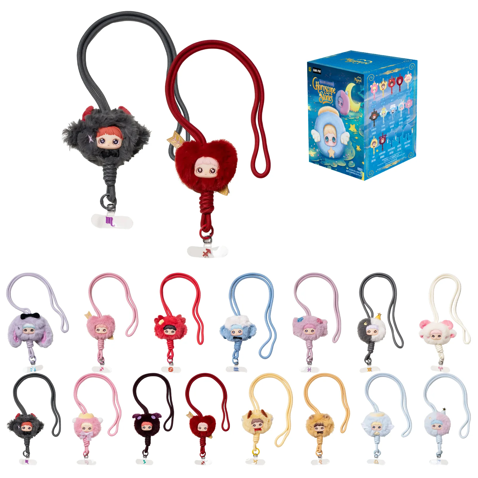 MAYMEI Horoscope Stories Series Plush Pendant Phone Strap Blind Box - Image 13