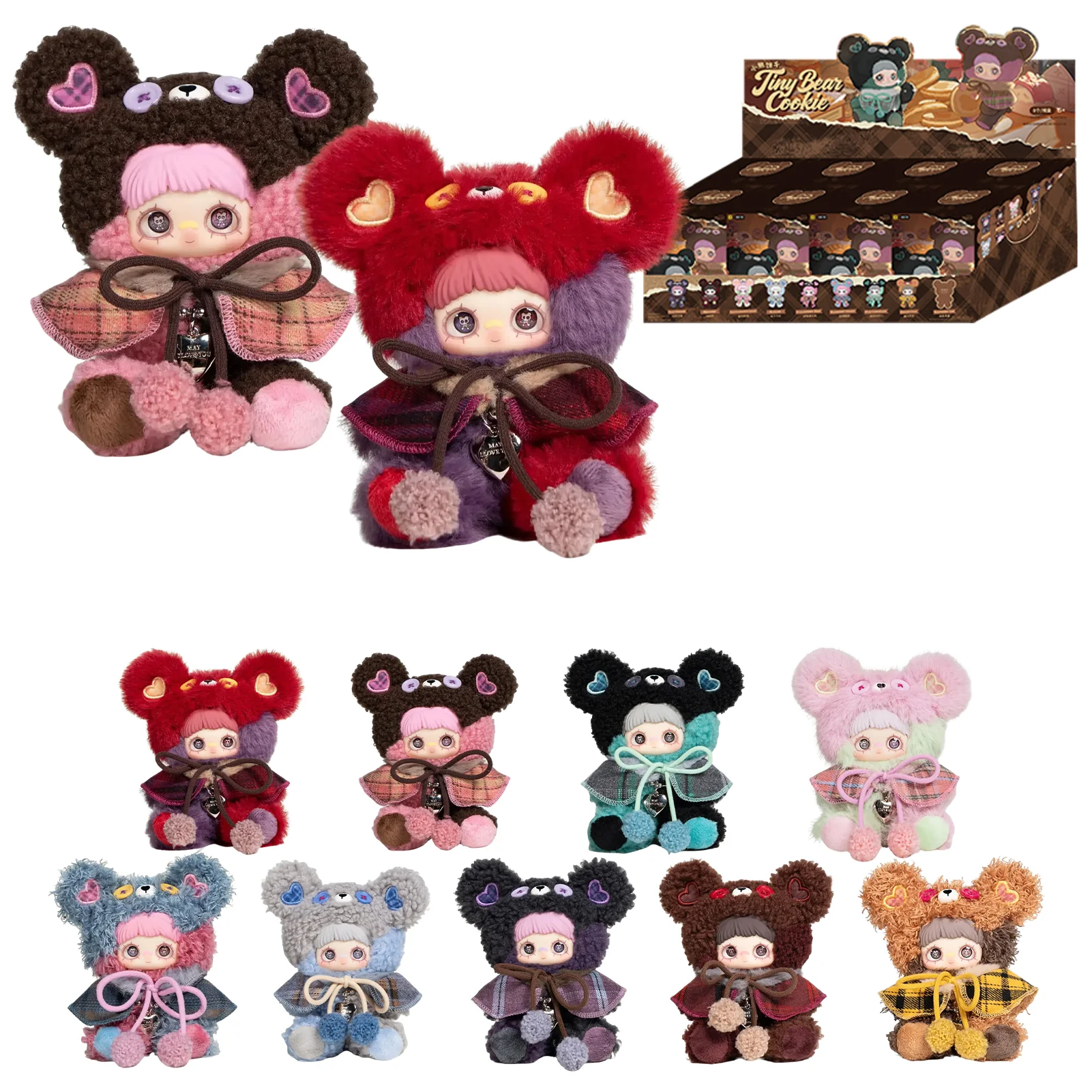 Maymei Tiny Bear Cookie Series Plush Keychain Blind Box - Image 12