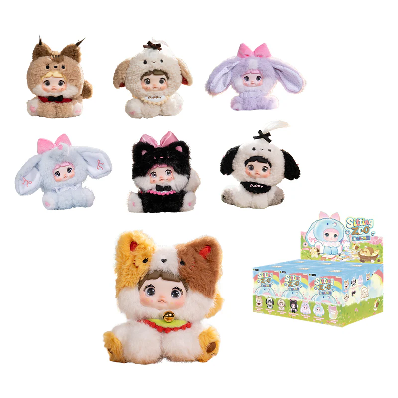 Nommi Sitting Zoo Series Vinyl Plush Doll Keychain Blind Box - Image 13