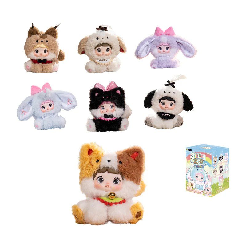 Nommi Sitting Zoo Series Vinyl Plush Doll Keychain Blind Box - Image 14