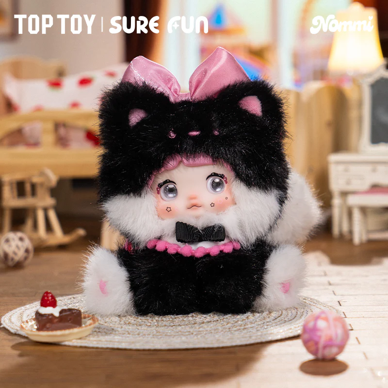 Nommi Sitting Zoo Series Vinyl Plush Doll Keychain Blind Box - Image 2