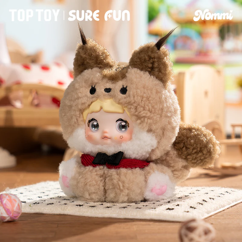 Nommi Sitting Zoo Series Vinyl Plush Doll Keychain Blind Box - Image 3