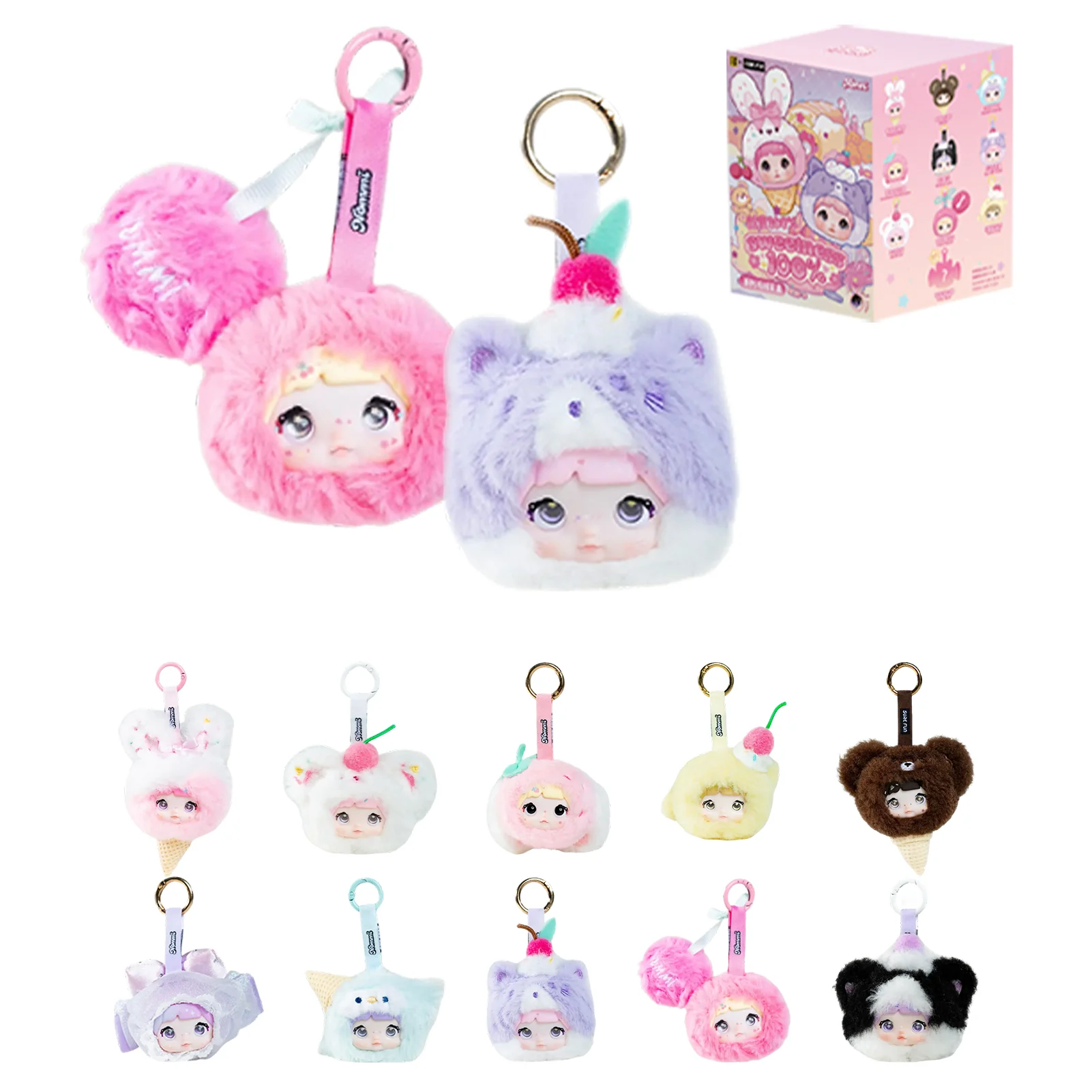 Nommi Sweetness 100% Series Plush Keychains Gift Blind Box - Image 7