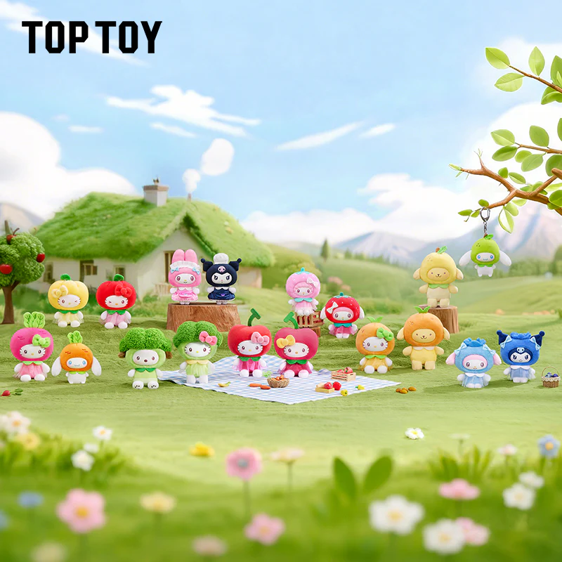 Sanrio Characters Fruit & Vegetable Series Mini Vinyl Keychain Pendant Blind Box - Image 2