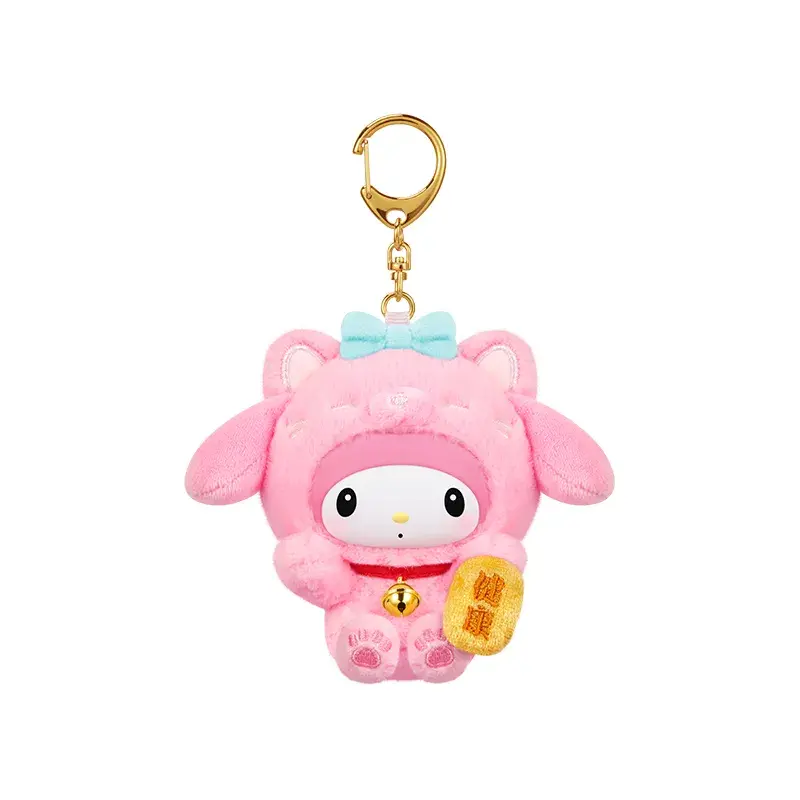 Sanrio Characters Lucky Cat Series Plush Keychain Blind Box - Image 13