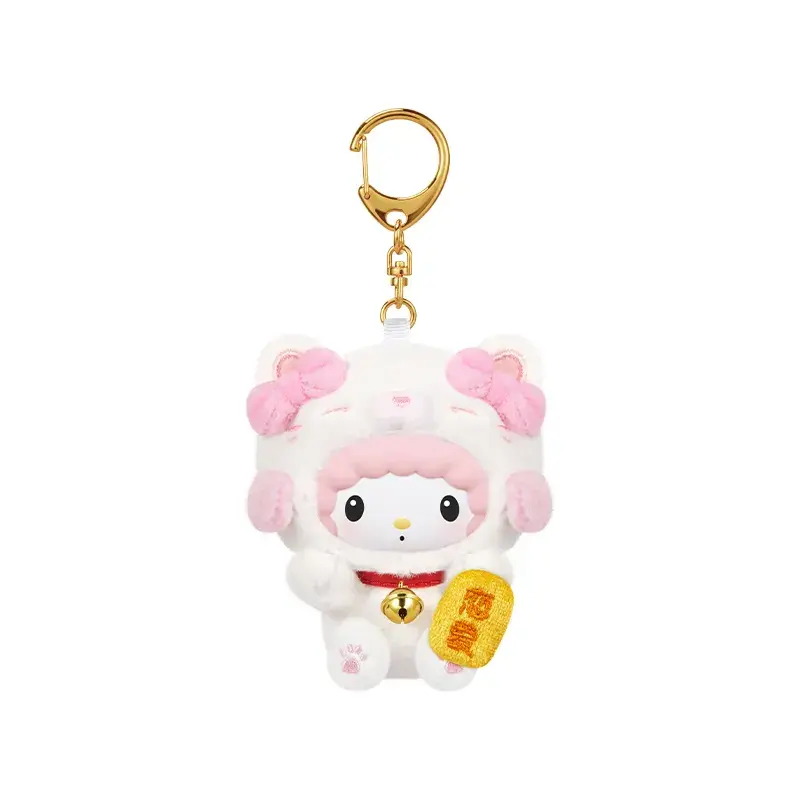 Sanrio Characters Lucky Cat Series Plush Keychain Blind Box - Image 14