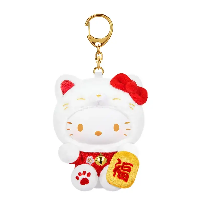 Sanrio Characters Lucky Cat Series Plush Keychain Blind Box - Image 15