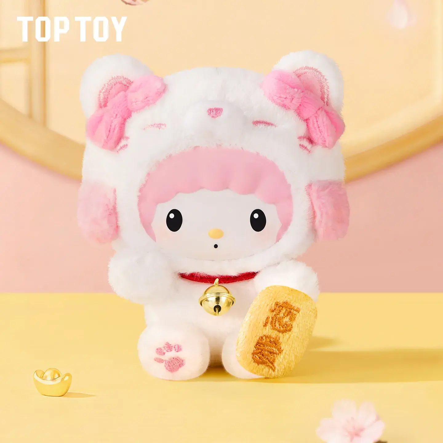 Sanrio Characters Lucky Cat Series Plush Keychain Blind Box - Image 2