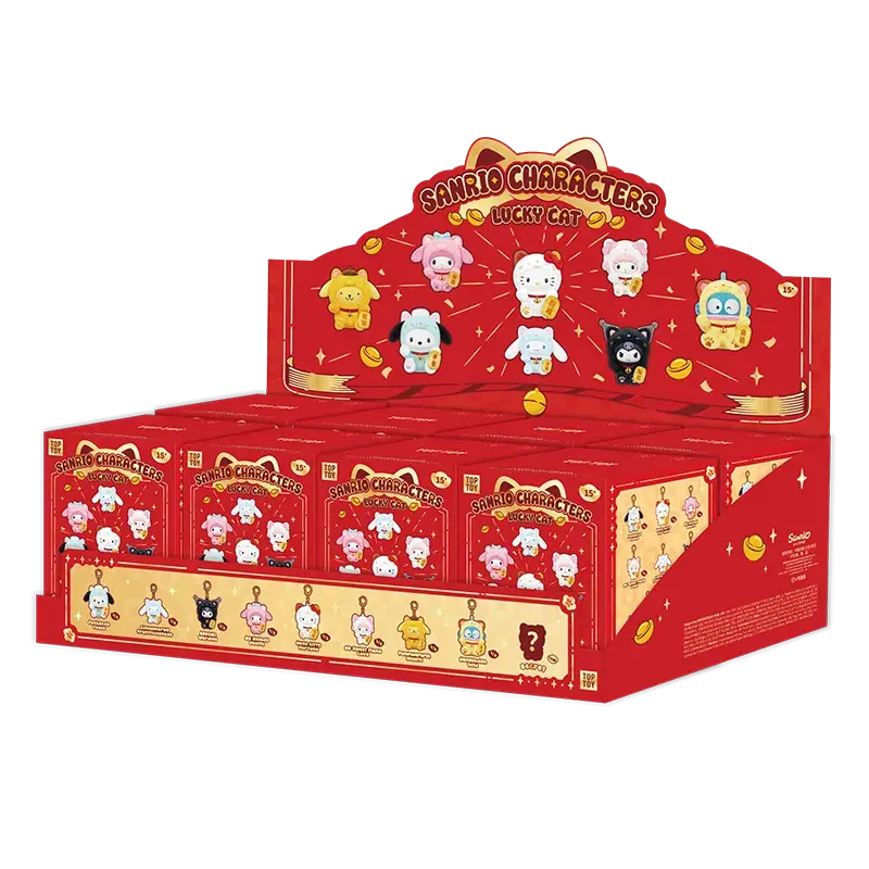 Sanrio Characters Lucky Cat Series Plush Keychain Blind Box - Image 23