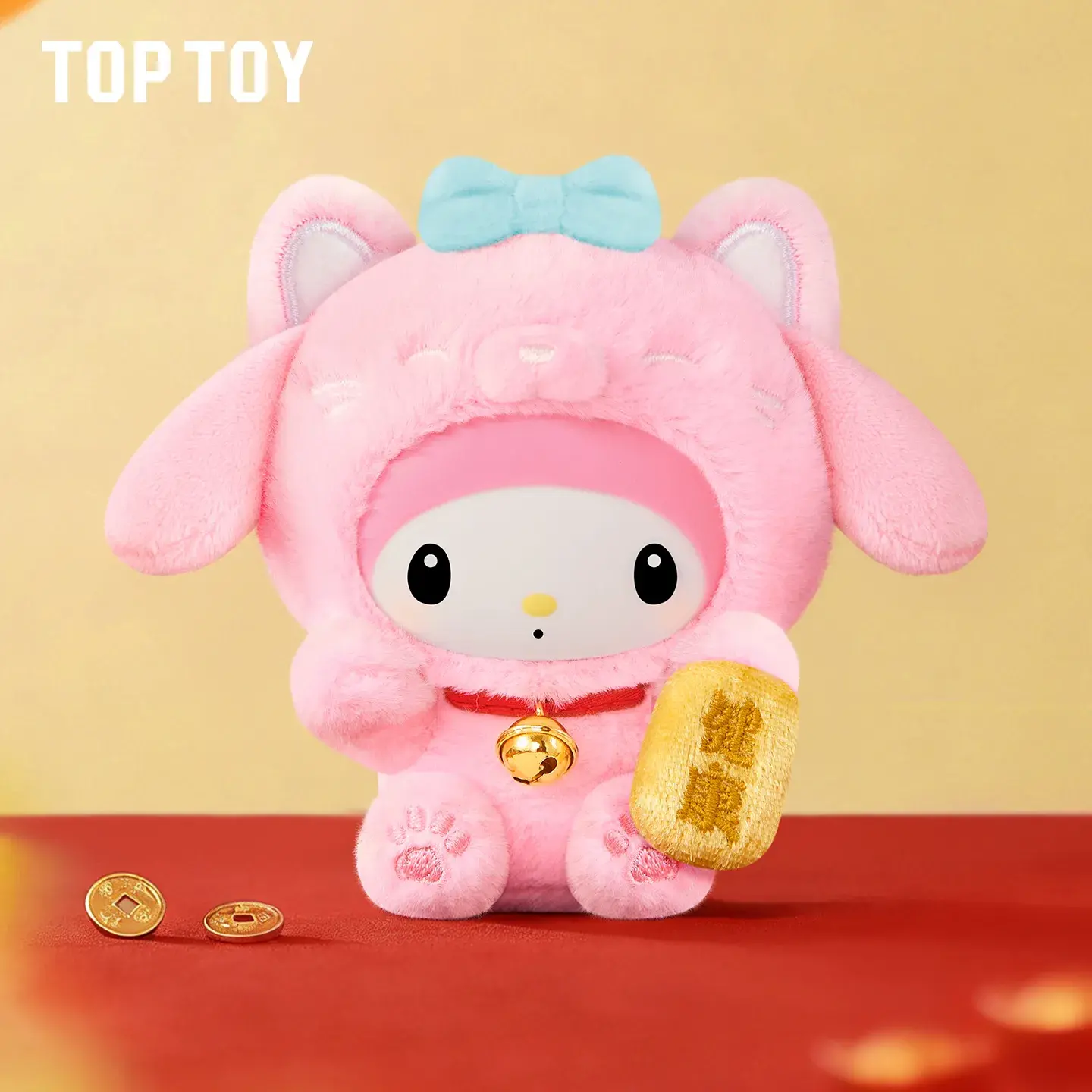 Sanrio Characters Lucky Cat Series Plush Keychain Blind Box - Image 8