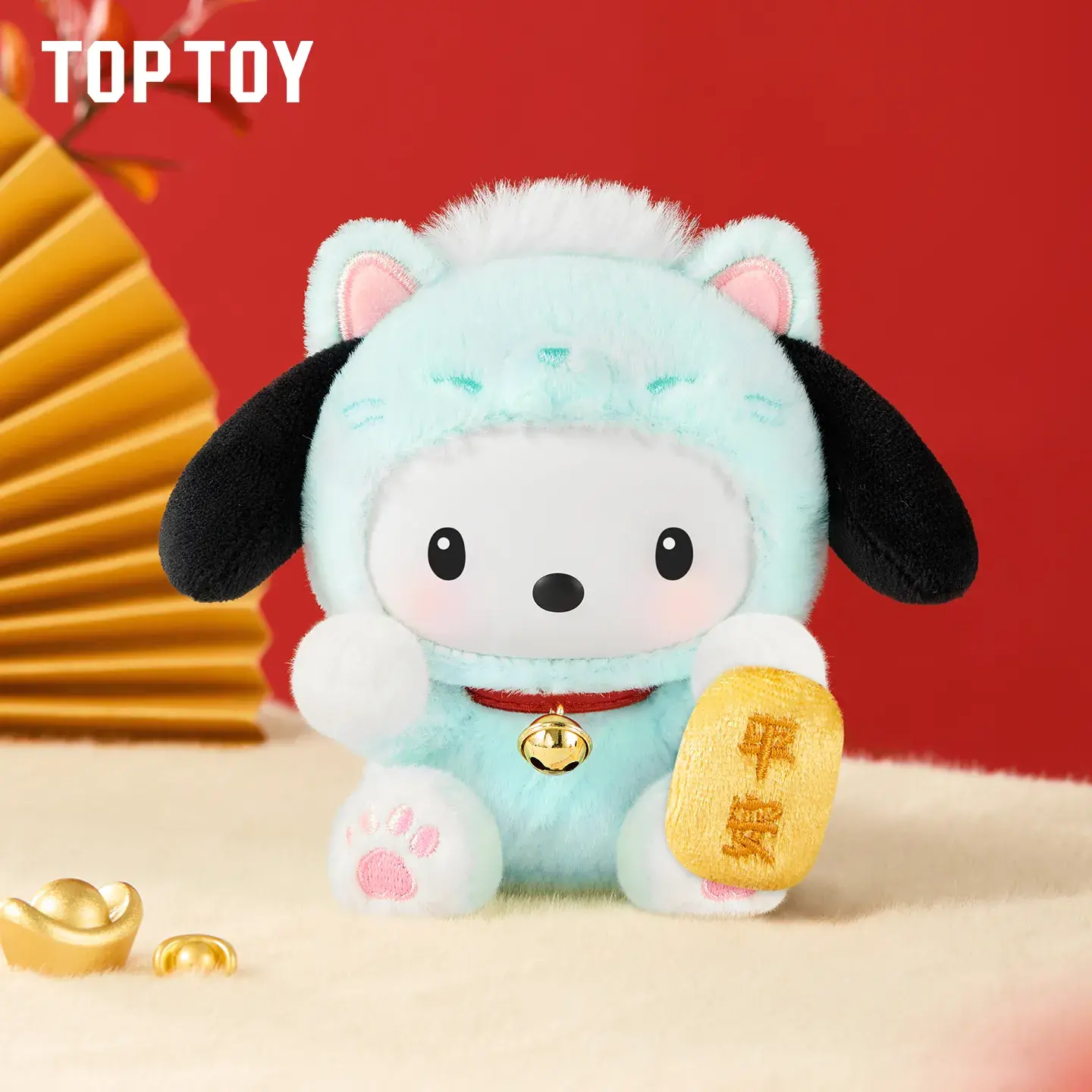 Sanrio Characters Lucky Cat Series Plush Keychain Blind Box - Image 9