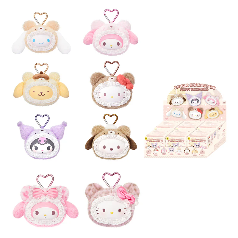 SANRIO Fluffy Teddy Bear Plush Keychain Gift Blind Box - Image 19
