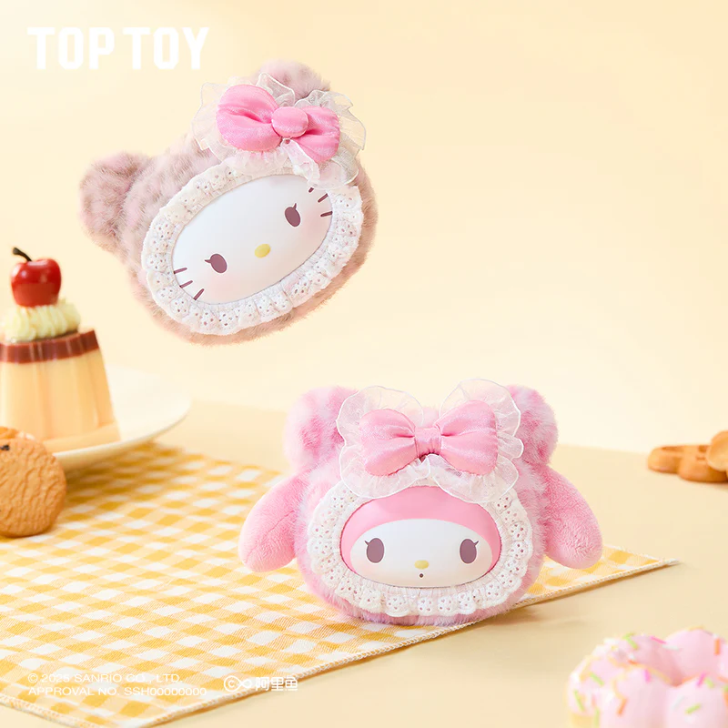 SANRIO Fluffy Teddy Bear Plush Keychain Gift Blind Box - Image 6
