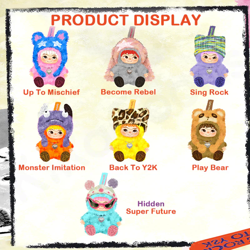 WAKUKU Fuzzy Trendy Fun Party Series Plush Blind Box - Image 8