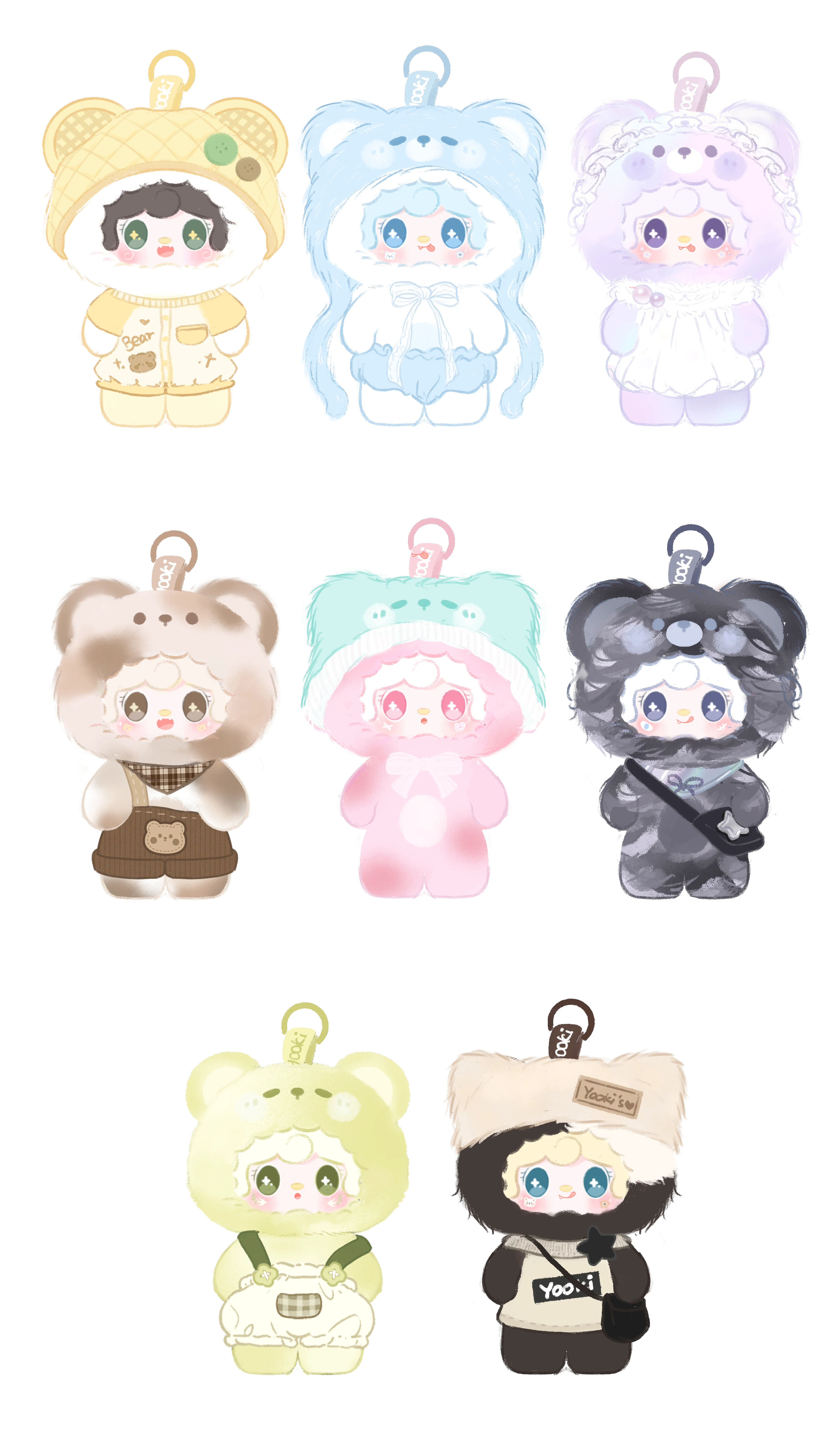 YOOKI Little Bear Hibernation Plan Plush Keychain Series Blind Box - Image 12