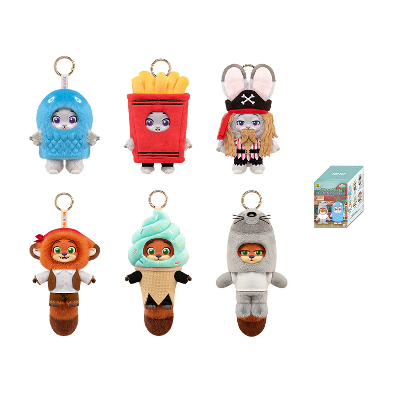 ZOOTOPIA 2 NICK & JUDY Best Undercover Keychain Plush Series Figure Blind Box - Image 10